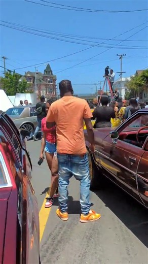 YG and tyga music video shoot in Oakland ￼