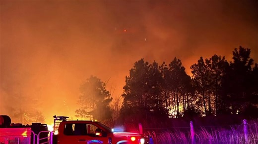 Wildfire in Bastrop County