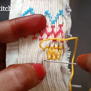2.2K views · 36 reactions | Vandyke stitch : Smocking for beginners | DB's Embroidery | Facebook