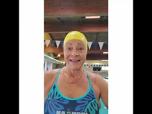 How to put on a swim cap and swim workout!