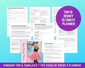 Tokyo Disney Resort - Step-by-step Planner and Guide - Digital or Printable - Google Docs Format - Etsy