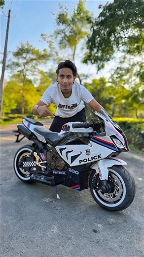 RC Mini Police Superbike Unboxing😱#shorts