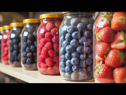 I Store Fresh BERRIES In A Jar Without Spoiling! No Freezing Needed!