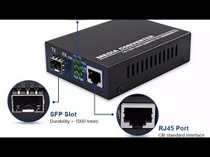 1 sfp port 1 rj45 ethernet 10/100/1000M gigabit fiber to rj45 converter sfp media converter