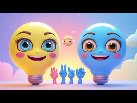 Finger Family Song + Planets Song + Rainbow Colors 🌈 | Nursery Rhymes for Kids | Lumi & Blue
