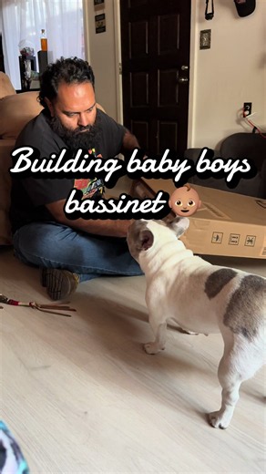 Building baby boys bassinet 👶🏽🩵 #amazonfinds #bassinet #babyboy2026 #godecorbassinet #portablebassinet