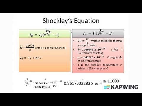 Shockleys Equation | Basic Electronics