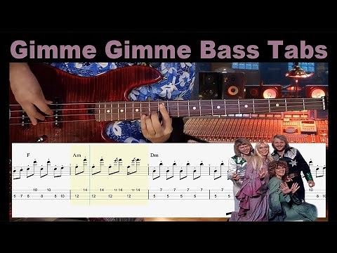 Abba - Gimme! Gimme! Gimme! BASS COVER (with Tabs and Sheet)