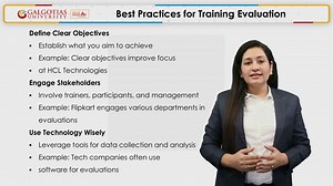 73. Methods of Training Evaluation