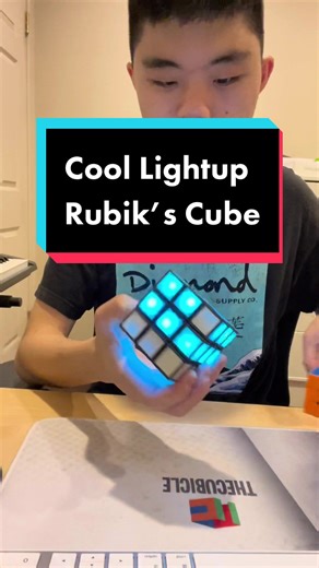 This is a cool light up rubiks cube called the Afterlife Cube! This is a prototype cube and the puzzle is currently a kickstarter project! #fyp #foryou #rubikscube #lightup #cool #viral