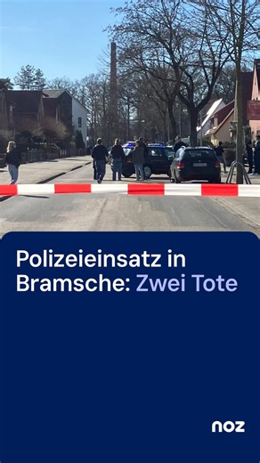 🚨Die Polizei hat am Montagmittag in Bramsche eine tote und eine lebensgefährlich verletzte Person aufgefunden. Einsatzkräfte hatten sich zuvor Zutritt in ein Wohnhaus verschafft. Die verletzte Person starb noch während des Einsatzes. Auf noz.de halten wir Euch auf dem Laufenden 📲 | noz.de