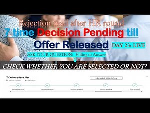 Infosys Decision Pending status Day 23|| Ask your question || #career #infosys