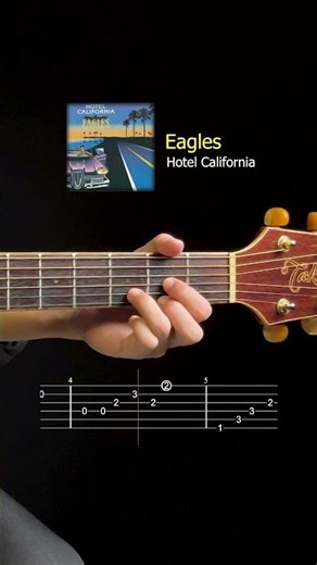 Hotel California - Eagles (Intro on Am Slow Version) #guitartabs
