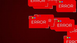 Error Windows Popup on the Screen. Filling Screen with Error Tabs. 4K