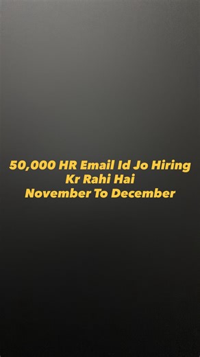 Animesh Mogha on Instagram: "Comment “email” for HR Contact Numbers sheet"