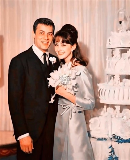 15 reactions | "Tony Curtis and his second wife, Christine Kaufmann,...