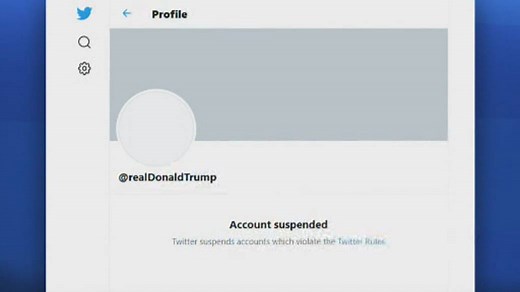 Trump’s Twitter account suspended ‘permanently’