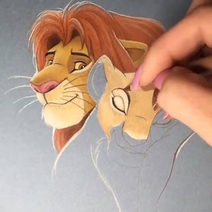 31K views · 1.5K reactions | Lion King Love 女 Best of Disney Art by Lahar Studios | Best of Disney Art | Facebook