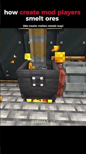 How create molten metals players smelt ores in minecraft