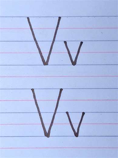 How To Write Letter Vv✍️✍️✍️ #alphabet #educational #tutorial #highlights #fypp