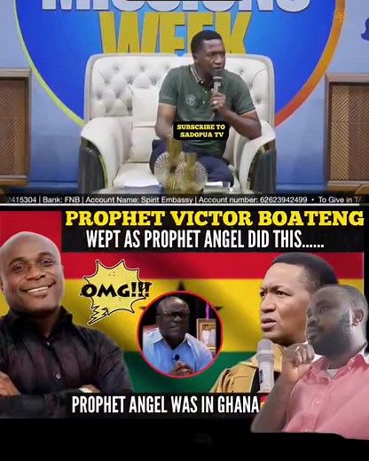 Breaking‼️Prophet Victor Boateng Wept After Prophet Angel Did this in Ghana #fblifestyle #UebertAngel #VictorKusiBoateng | Sadopua TV