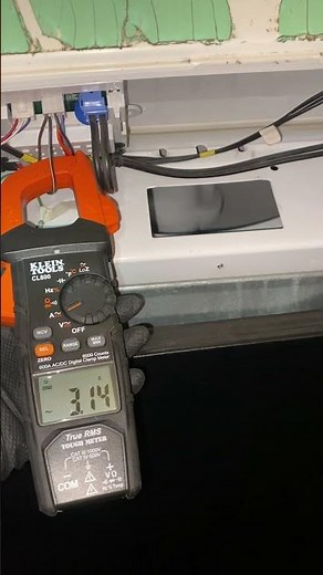Amps measurement on an Amana washing machine motor circuit