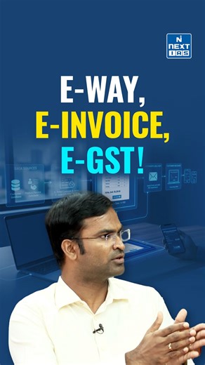 Understanding e-Invoicing: The Game Changer in GST Compliance | NEXT IAS In this episode, Reddy Sir breaks down the concept of e-Invoicing under GST — its implementation, challenges, and how modern technology is transforming tax compliance in India. 💡 Key Highlights: 🔸 What exactly is e-Invoicing? 🔸 How it simplifies GST filing 🔸 Impact on businesses and taxpayers 🔸 Government’s roadmap for digital governance Stay tuned to explore how India’s digital tax infrastructure is shaping the future