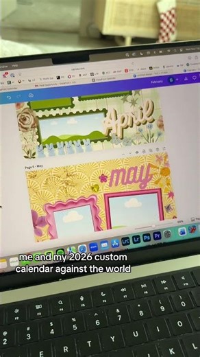 this is your sign to make a custom 2026 calendar on canva… template available!