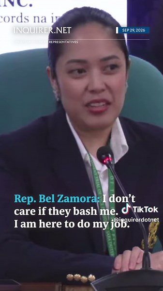 House prosecutor Rep. Bel Zamora responds to criticisms following her direct examination of PMaj. Joericson Sangalang during the impeachment trial on Monday, September 28.