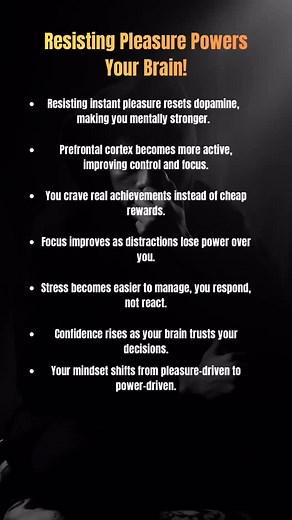 The Psychology of Dopamine Control (Real Mental Power) When you resist instant pleasure, your brain becomes sharper, stronger, and more focused. Your dopamine resets, stress drops, confidence rises, and your mindset shifts from weak to powerful.  Subscribe @inspomindofficial for more high-value psychology about focus & discipline. #DopamineDetox #SelfImprovement #Discipline #PsychologyFacts #MentalStrength #FocusTips #inspomind | Inspomindofficial | Facebook