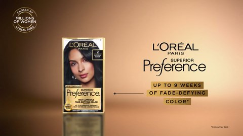 L'Oreal Paris Superior Preference Luminous Fade-Defying Permanent Hair Color, Hair Dye For Up to 9 Weeks of Radiance, Chic Auburn Brown 6AB, 1 Hair Dye Kit (Pack of 2)