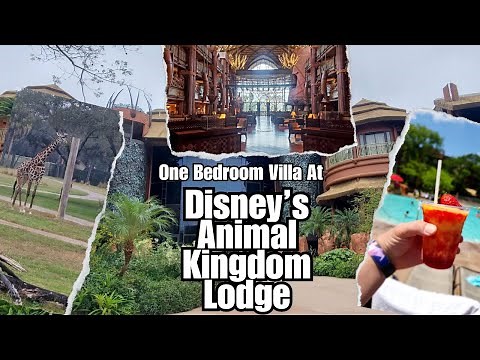 Disney's Animal Kingdom Lodge 1 bedroom Villa at Kidani Village DVC walkthrough