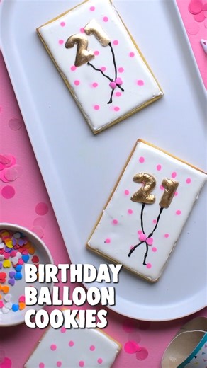 So Yummy | Balloon chocolate numbers make the sweetest birthday cookie topper 🎈🍫🍪 | Instagram
