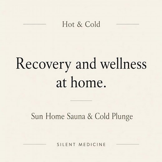 Sun Home Sauna & Cold Plunge | Hot & Cold Recovery at Home. Stay Connected (Quietly)