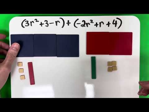 🧮 Adding & Subtracting Polynomials 🙌 Hands-On Learning Using Manipulatives 🙌