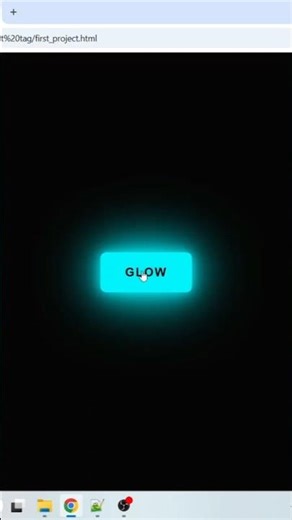 how to create glowing button in html css #html #css #coding