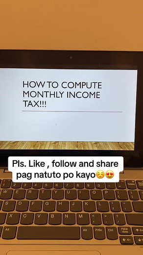 Monthly Income Tax Computation Tutorial for Taxable Earners