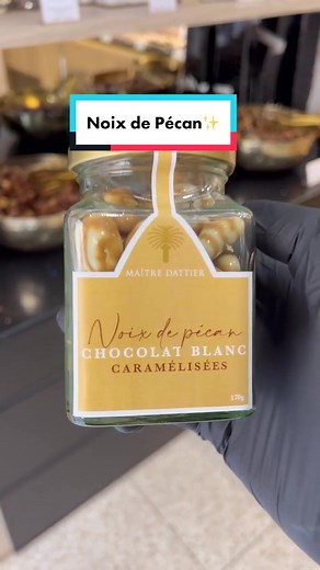 Noix de Pécan Caramélisées enrobées de chocolat blanc