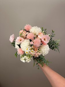 Soft Blush Pink Tones With Ivory Florals – Timeless, Romantic and Photo-perfect Artificial Bridal Bouquet. - Etsy