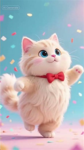 “Cute Fluffy Cat Dancing to the Beat 😻 | Adorable Cat Dance Animation” || #catlovers