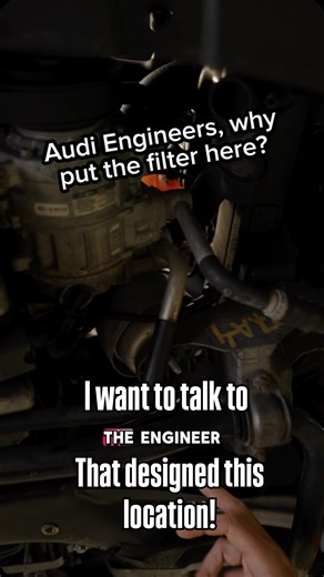 Dear B7 design engineers, WHY 😭 Listen as @collin_mc_2000 tells our engineer @tynap a few tricks on how to keep a clean subframe when changing out your oil filter on your B7’s! What trick do you use to avoid dumping the oil all over the place on your B7? Can you name a car with a worse location for the oil filter housing? #ecstuning #thisisecs #hengst #hengstfilter #oilchange #audi #audib7a4 #b7a4 | ECS Tuning