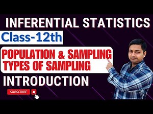 Inferential Statistics | Population & Sampling | Class-12th | #maths ‪@sushantclasses6634‬