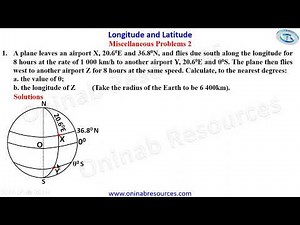 Longitude and Latitude Miscellaneous Problem 2