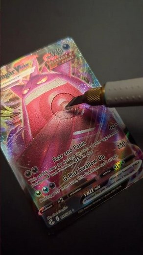 3D Pokémon Card Gengar VMax made from real Pokémon Cards