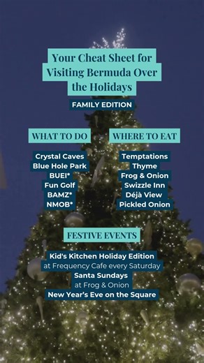 Family Travel Trips for Visiting Bermuda Over the Holidays | Go To Bermuda