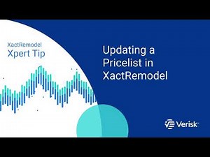 XactRemodel Xpert Tip: Updating a Pricelist