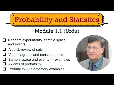 Probability and Statistics (Module 1.1 - Urdu)