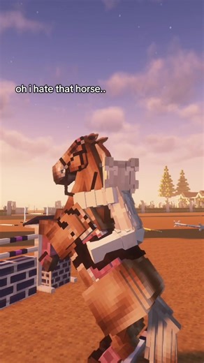 jumps by juhara #minecraft #swem #minecrafthorse #horse #moddedminecraft