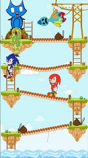 Rude Fox Unleashes Poop Army on Sonic & Knuckles! #sonic