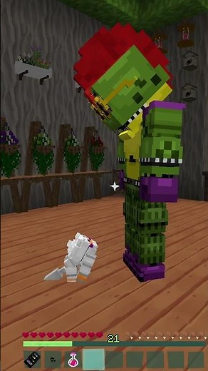 Lolbit Regrets Taunting Tiny Monty #minecraft #fnaf #shorts